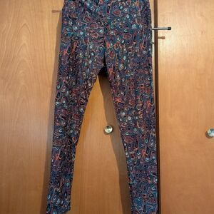 LuLaRoe TC Mutli-Colored Mishapen Oval Print Leggins
